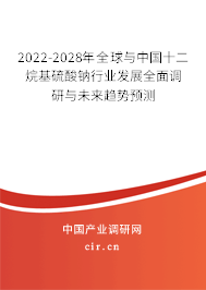 2022-2028年全球與中國(guó)十二烷基硫酸鈉行業(yè)發(fā)展全面調(diào)研與未來趨勢(shì)預(yù)測(cè)
