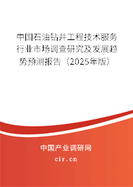 中國石油鉆井工程技術(shù)服務(wù)行業(yè)市場調(diào)查研究及發(fā)展趨勢預(yù)測報告（2025年版）