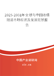 2025-2031年全球與中國(guó)收縮隧道市場(chǎng)現(xiàn)狀及發(fā)展前景報(bào)告