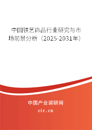 中國鐵藝飾品行業(yè)研究與市場前景分析（2025-2031年）
