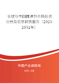 全球與中國推進(jìn)劑市場現(xiàn)狀分析及前景趨勢報告（2025-2031年）