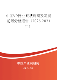 中國VR行業(yè)現(xiàn)狀調(diào)研及發(fā)展前景分析報告（2025-2031年）
