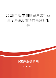 2025年版中國胰島素泵行業(yè)深度調(diào)研及市場前景分析報(bào)告