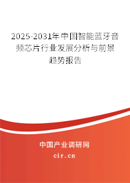 2025-2031年中國(guó)智能藍(lán)牙音頻芯片行業(yè)發(fā)展分析與前景趨勢(shì)報(bào)告