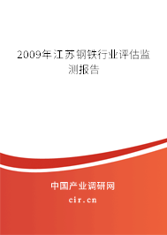2009年江蘇鋼鐵行業(yè)評(píng)估監(jiān)測報(bào)告