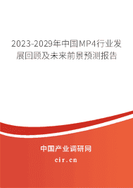 2023-2029年中國MP4行業(yè)發(fā)展回顧及未來前景預(yù)測報告