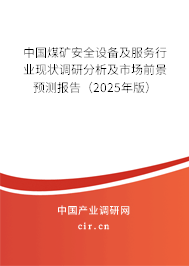 中國煤礦安全設(shè)備及服務(wù)行業(yè)現(xiàn)狀調(diào)研分析及市場前景預(yù)測報(bào)告（2025年版）