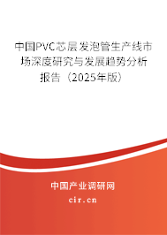 中國PVC芯層發(fā)泡管生產線市場深度研究與發(fā)展趨勢分析報告（2025年版）