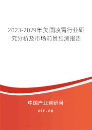 2023-2029年美國凌霄行業(yè)研究分析及市場前景預(yù)測報(bào)告