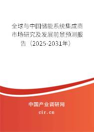 全球與中國儲能系統(tǒng)集成商市場研究及發(fā)展前景預(yù)測報告（2025-2031年）