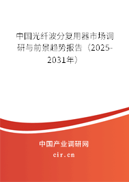 中國(guó)光纖波分復(fù)用器市場(chǎng)調(diào)研與前景趨勢(shì)報(bào)告（2025-2031年）