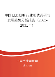 中國LED照明行業(yè)現(xiàn)狀調(diào)研與發(fā)展趨勢(shì)分析報(bào)告（2025-2031年）