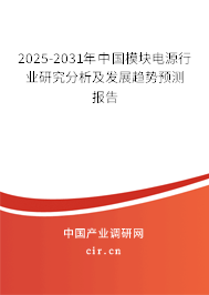 2025-2031年中國模塊電源行業(yè)研究分析及發(fā)展趨勢預測報告