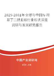 2025-2031年全球與中國N-羥基丁二酰亞胺行業(yè)現(xiàn)狀深度調(diào)研與發(fā)展趨勢報告