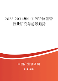 2024-2030年中國PPR抗菌管行業(yè)研究與前景趨勢