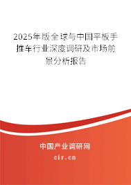 2025年版全球與中國(guó)平板手推車(chē)行業(yè)深度調(diào)研及市場(chǎng)前景分析報(bào)告
