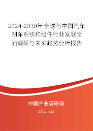 2024-2030年全球與中國汽車剎車系統(tǒng)和組件行業(yè)發(fā)展全面調(diào)研與未來趨勢分析報(bào)告