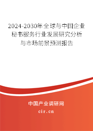 2024-2030年全球與中國企業(yè)秘書服務(wù)行業(yè)發(fā)展研究分析與市場前景預(yù)測報告