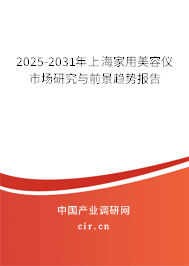 2025-2031年上海家用美容儀市場研究與前景趨勢報告