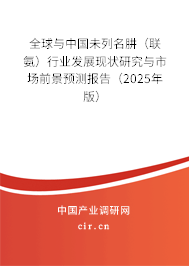 全球與中國未列名肼（聯(lián)氨）行業(yè)發(fā)展現(xiàn)狀研究與市場前景預(yù)測報(bào)告（2025年版）