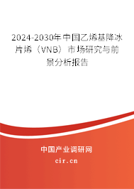 2024-2030年中國乙烯基降冰片烯（VNB）市場研究與前景分析報告