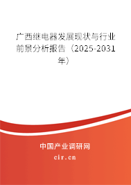 廣西繼電器發(fā)展現(xiàn)狀與行業(yè)前景分析報告（2025-2031年）