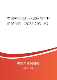 中國(guó)密封脂行業(yè)調(diào)研與市場(chǎng)前景報(bào)告（2025-2031年）