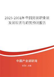 2025-2031年中國男裝職業(yè)裝發(fā)展現(xiàn)狀與趨勢預測報告