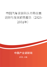 中國汽車滾裝碼頭市場(chǎng)全面調(diào)研與發(fā)展趨勢(shì)報(bào)告（2025-2031年）
