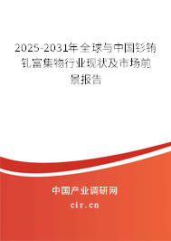 2025-2031年全球與中國釤銪釓富集物行業(yè)現(xiàn)狀及市場前景報(bào)告