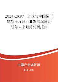 2024-2030年全球與中國梯形螺旋千斤頂行業(yè)發(fā)展深度調(diào)研與未來趨勢分析報告