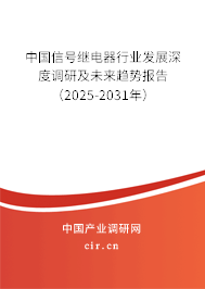 中國信號繼電器行業(yè)發(fā)展深度調(diào)研及未來趨勢報告（2025-2031年）