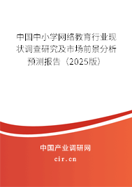 中國中小學(xué)網(wǎng)絡(luò)教育行業(yè)現(xiàn)狀調(diào)查研究及市場前景分析預(yù)測報告（2025版）