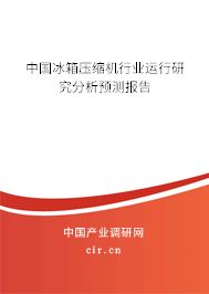 中國冰箱壓縮機行業(yè)運行研究分析預(yù)測報告