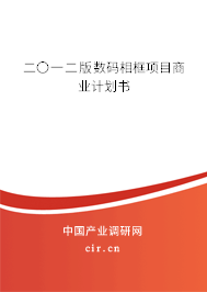 二〇一二版數(shù)碼相框項(xiàng)目商業(yè)計(jì)劃書(shū)