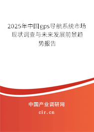 2025年中國(guó)gps導(dǎo)航系統(tǒng)市場(chǎng)現(xiàn)狀調(diào)查與未來(lái)發(fā)展前景趨勢(shì)報(bào)告