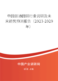 中國普通圓鋼行業(yè)調(diào)研及未來趨勢預測報告（2023-2029年）