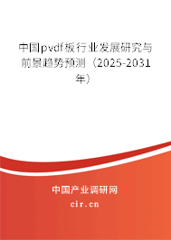 中國pvdf板行業(yè)發(fā)展研究與前景趨勢預(yù)測（2024-2030年）