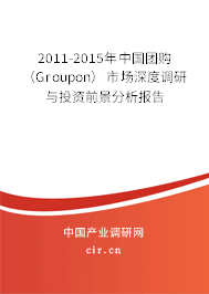 2011-2015年中國團(tuán)購（Groupon）市場(chǎng)深度調(diào)研與投資前景分析報(bào)告