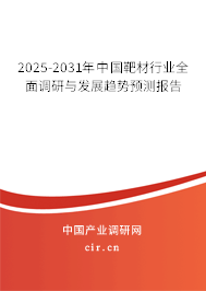 2025-2031年中國靶材行業(yè)全面調(diào)研與發(fā)展趨勢預測報告