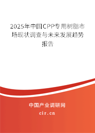 2025年中國CPP專用樹脂市場現(xiàn)狀調查與未來發(fā)展趨勢報告
