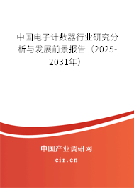 中國(guó)電子計(jì)數(shù)器行業(yè)研究分析與發(fā)展前景報(bào)告（2025-2031年）
