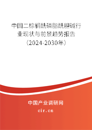 中國二棕櫚酰磷脂酰膽堿行業(yè)現(xiàn)狀與前景趨勢報告（2024-2030年）