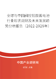 全球與中國閥控鉛酸蓄電池行業(yè)現(xiàn)狀調(diào)研及未來發(fā)展趨勢(shì)分析報(bào)告（2022-2028年）