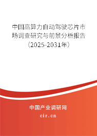中國高算力自動駕駛芯片市場調(diào)查研究與前景分析報告（2025-2031年）