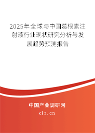 2025年全球與中國葛根素注射液行業(yè)現(xiàn)狀研究分析與發(fā)展趨勢預(yù)測報(bào)告