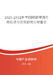 2025-2031年中國精釀啤酒市場現(xiàn)狀與前景趨勢分析報告