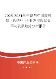 2025-2031年全球與中國聚芳砜（PASF）行業(yè)發(fā)展現(xiàn)狀調(diào)研與發(fā)展趨勢(shì)分析報(bào)告