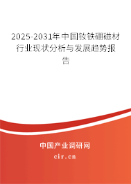 2025-2031年中國釹鐵硼磁材行業(yè)現(xiàn)狀分析與發(fā)展趨勢報告