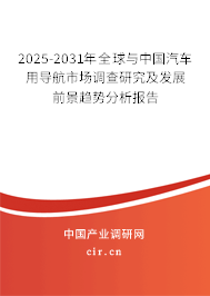 2024-2030年全球與中國汽車用導(dǎo)航市場調(diào)查研究及發(fā)展前景趨勢分析報告